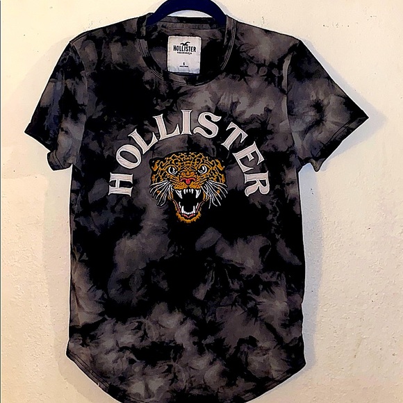 Hollister Shirts Hollister Tie Dye Panther Curved Tshirt Poshmark